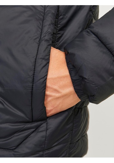 Jack & Jones Erkek Dik Yakalı Şişme Mont - 12258444 Siyah