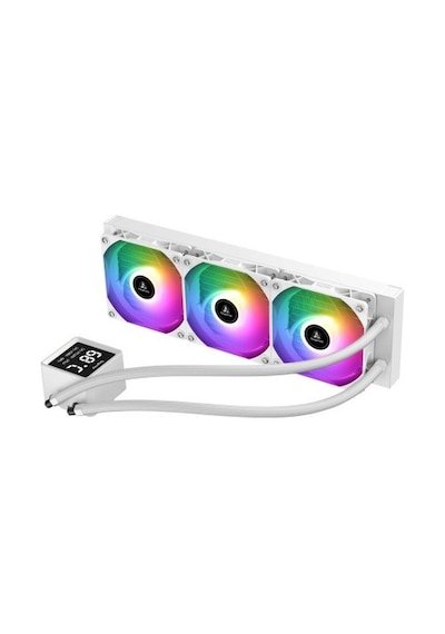 Segotep Beaced 360 Argb Beyaz Sıvı İşlemci Soğutucusu Am5 Ve Lga1700 Uyumlu