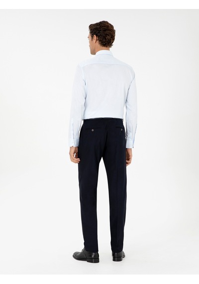 Cacharel Koyu Lacivert Slim Fit Kumaş Pantolon