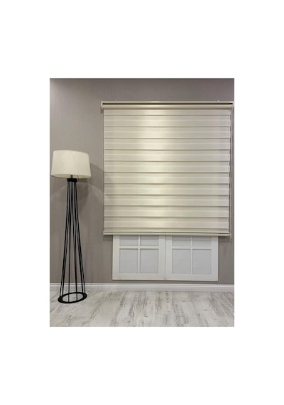 Bambu Zebra Stor Güneşlik Perde, Krem, 70 X 200 Çok Renkli