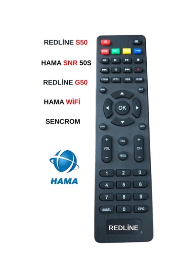 Snrelk Hama Snr 50s Hama Wifi Redline S50-g50 S55 Uyumlu Uydu Alıcısı Kumandası