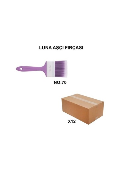 12 Adet Luna Aşçı Fırçası, No 70 Kalite Seti