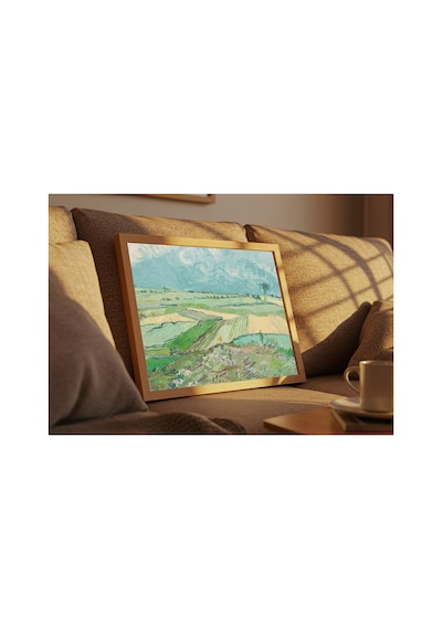 Van Gogh Van Gogh Yağmurdan Sonra Buğday Tarlaları Çerçevesiz Poster 21x30 Cm A4 Tablo Van Gogh
