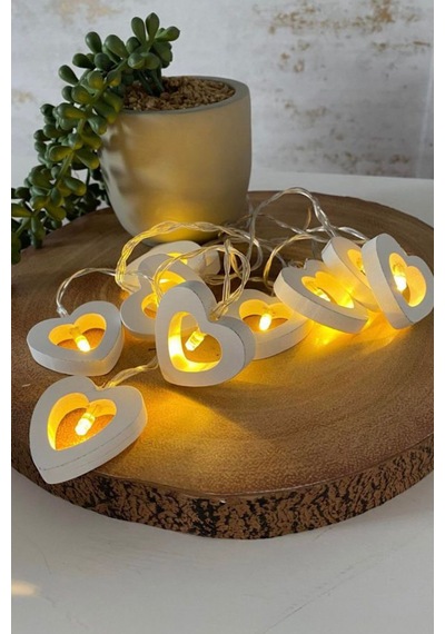 Kalp Led Işık Zinciri Günışığı