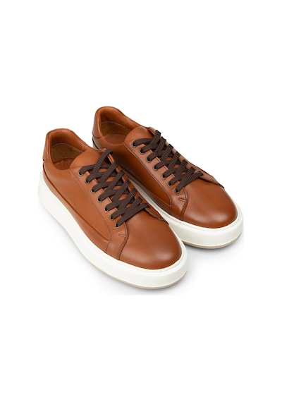 Deery Erkek Taba Renk Hakiki Deri Sneaker Ayakkabı - E4482mtbac01