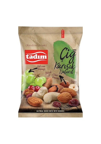 Tadım Karışık Kuruyemiş Naturel 45 Gram 0.75 LT - 2.5 LT - 12 KG
