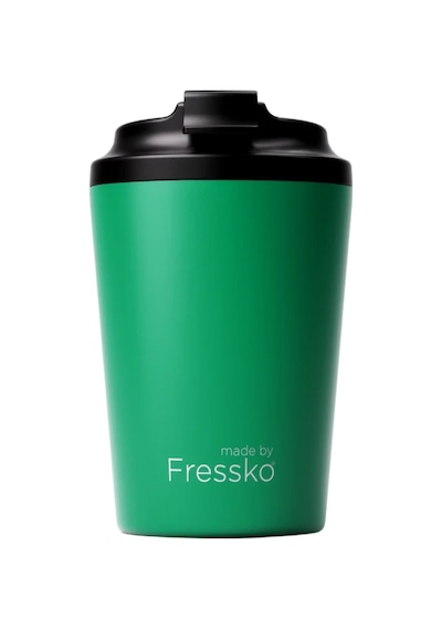 Made By Fressko Camino Yeniden Kullanılabilir Kahve Bardağı, Yalıtımlı Termal Kupa, 340 Ml, Koyu Yeşil