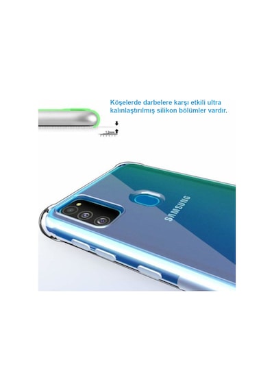 Ally Samsung Uyumlu Galaxy M30S Anti-Drop Darbe Emici Silikon Kilif 389588031