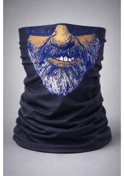 Erturkstore Sakallı Yüz Desenli Baf Buff Çok Amaçlı Boyunluk Maske 1 No Çok Renkli