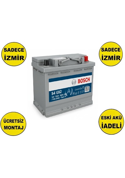 Bosch S4 E82 Efb 12 V 70 Ah 720 Cca Akü-yerinde Montaj