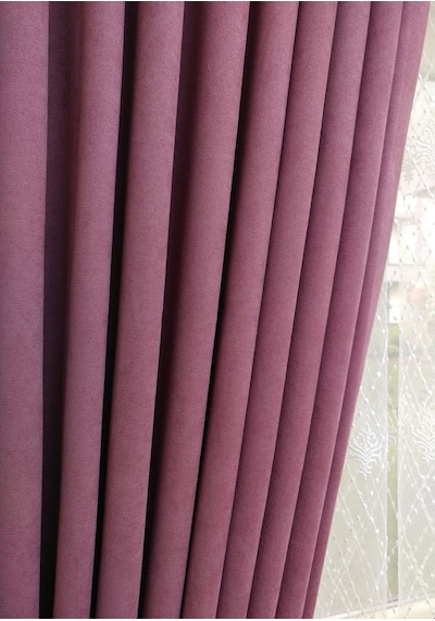 Evdepo Home Gül Kurusu Fon Perde Tek Kanat  (540058763) Gülkurusu