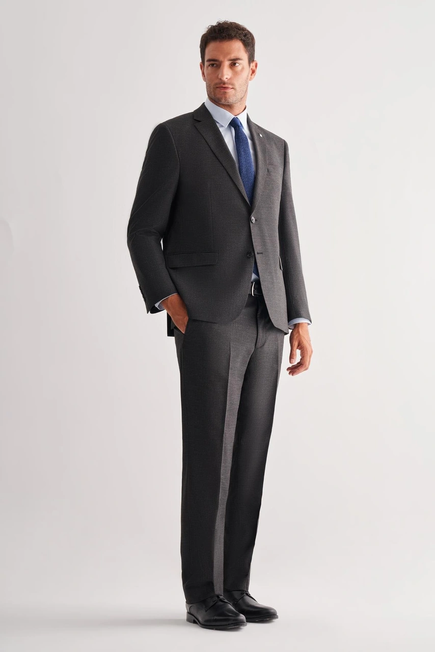 İmza Siyah 4 Drop Comfort Fit Classic Takım Elbise 1001255121 Siyah İmza Siyah 4 Drop Comfort Fit Classic Takım Elbise 1001255121 Siyah