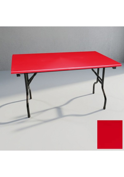 Banket Katlanır Masa Werzalit, Allzalit. Vermodin Tabla 80x140 - Kırmızı Çok Renkli