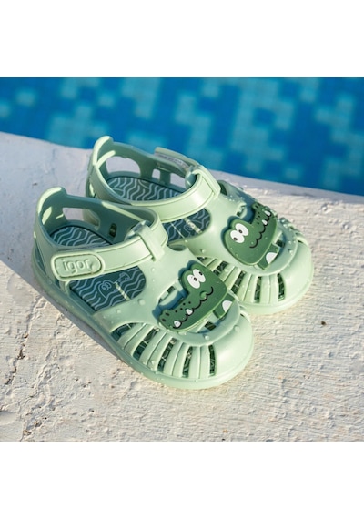 Igor İgor Tobby Croco Unisex Çocuk Sandalet S10371 Yeşil