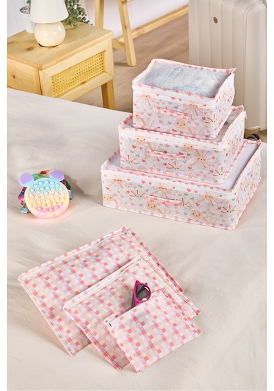 Serstil Little Sun Serisi 6 Parça Bebek Bakım Ve Organizer Çanta Seti Anne Bebek Çantası
