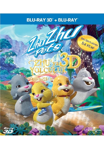 Zhu Zhu Pets:Quest For Zhu-Zhu'Ya Yolculuk 3D+2D Blu-Ray Tek Disk
