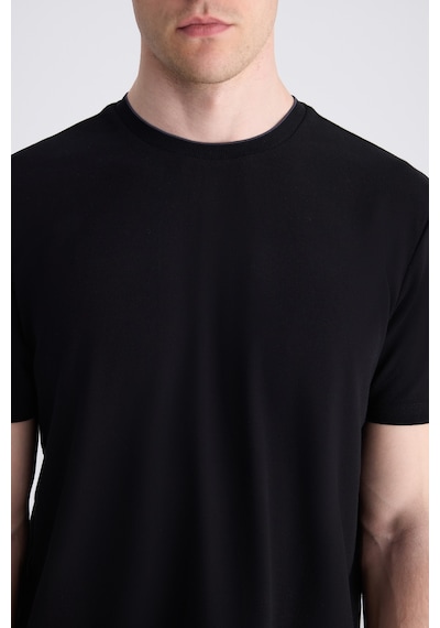 D's Damat Ds Damat Regular Fit Siyah Düz %100 Pamuklu T-shirt 4hc1400110372 001 D's Damat Ds Damat Regular Fit Siyah Düz %100 Pamuklu T-shirt 4hc1400110372 001