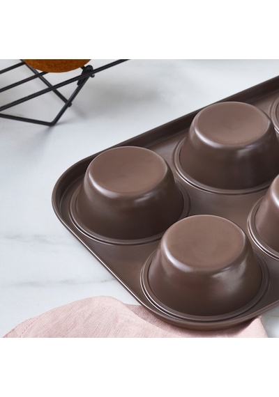 Karaca Mocca 6'lı Muffin Kalıbı Mokka