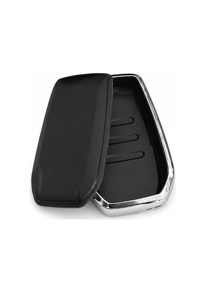 Autohan Keys Toyota Corolla İle Uyumlu Lüks Nano Anahtar Kılıfı, 3 Buton, Krom Renk, Flama X Pack