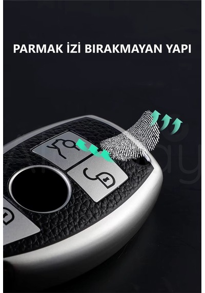Mercedes A B C E S G Serisi Gl Gla Glc Cla Cls Amg Deri Görünüm Tpu Anahtar Kılıfı Kırmızı