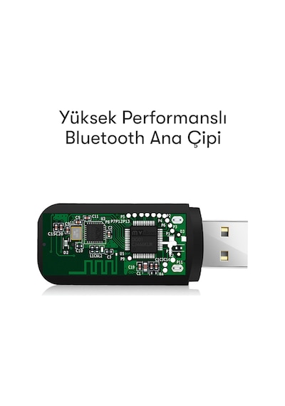 Earldom M22 Bluetooth 5.0 Usb Aux Dönüştürücü - Siyah M414
