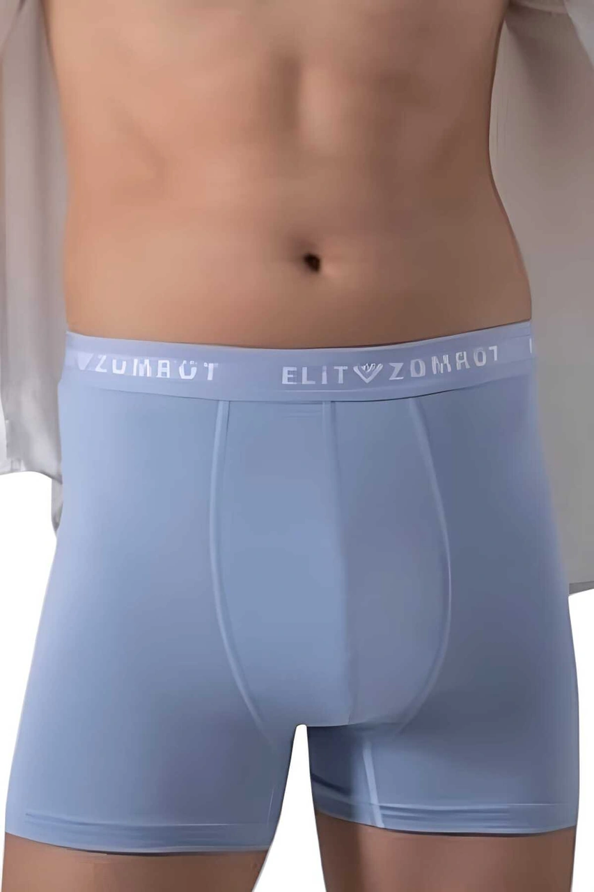 Tezzgelsin Erkek Pamuklu Likralı 6'lı Boxer Siyah - Lacivert - Mavi