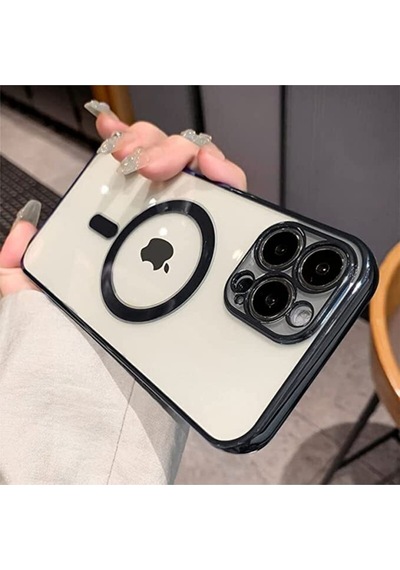 Apple iPhone 11 Uyumlu Üst Kalite Kablosuz Şarja Uygun Silikon Kılıf Siyah