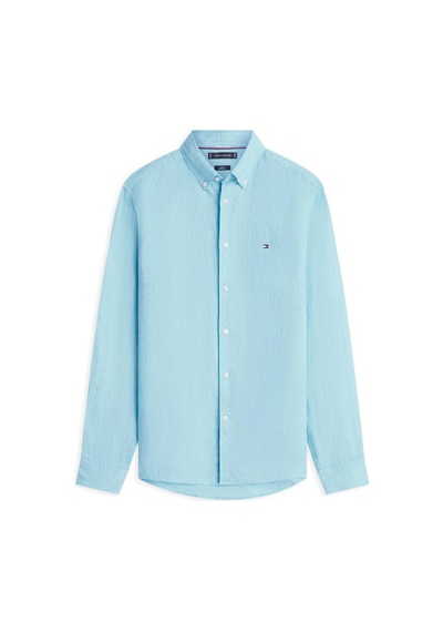 Tommy Hilfiger Pıgment Dyed Lı Solı Erkek Gömlek-16290 Csr Arctic Aqua