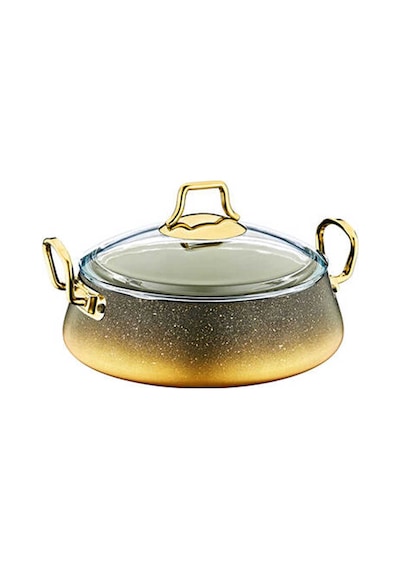 Oms 3042 Keops 9 Parça Granit Tencere Seti Gold