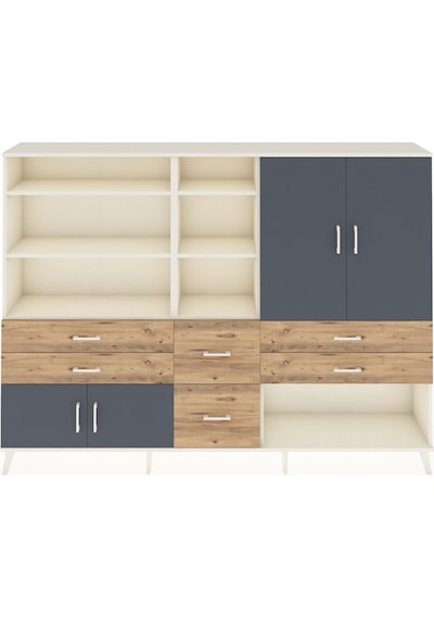 Arges Dolap 10 Raflı 6 Çekmeceli 4 Kapaklı 220x30x163 Aytaşı-antr Aytaşı-antrasit/çam Arges Dolap 10 Raflı 6 Çekmeceli 4 Kapaklı 220x30x163 Aytaşı-antr Aytaşı-antrasit/çam