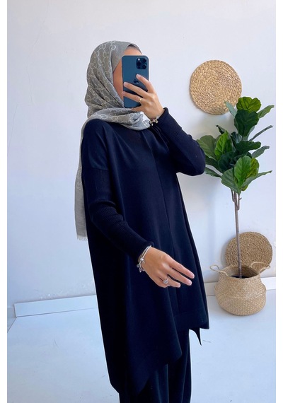 Kahijab Mira Merserize Takım - Siyah