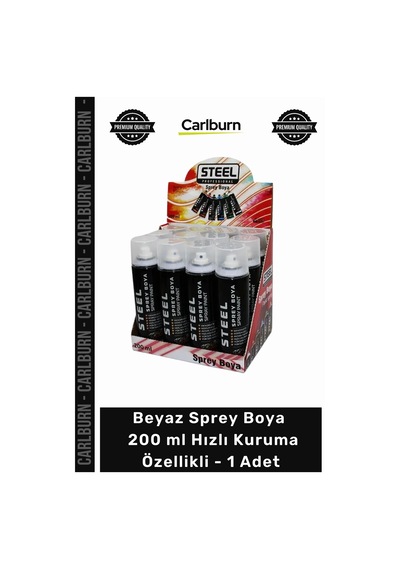 Spreyboya Akrilik Kapatıcı Ahşap Metal Plastik Beyaz Sprey Boya 200 Ml Hızlı Kuruma Özellikli