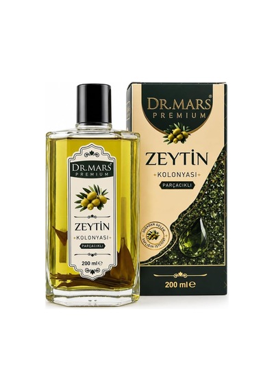 Dr.mars Premium Zeytin Kolonyası Parçacıklı 200 Ml, Cam Şişe