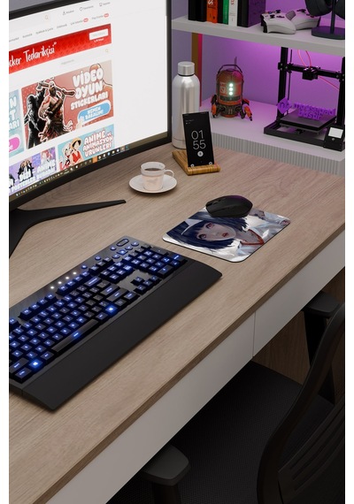 Noragami Kaymaz Dikişli Kauçuk Oyuncu Mousepad V1 - 22x18 Gaming Mouse Pad Fare Altlığı