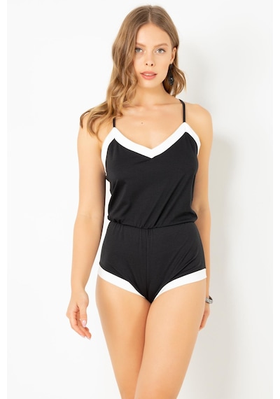 Miorre Doremi Pamuklu Şortlu Tulum Pijama 001