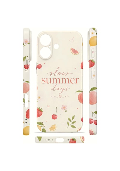 Apple iPhone Uyumlu 17 Vorian İnce Kamera Korumalı Mika Kılıf Slow Summer Days Slow Summer Days Mika