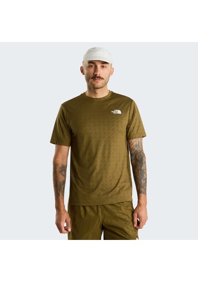 The North Face M 24/7 Pentadome Embossed Reg Ss Tee Erkek T-shirt-34100 Kahverengi