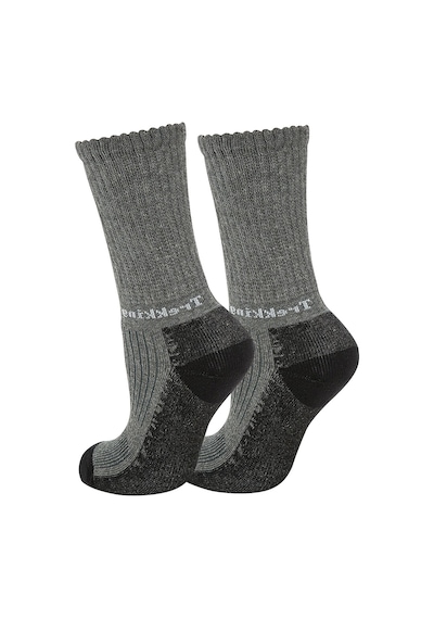 Thermoform Trekking Extra Dolgulu, Darbe Emici Kışlık Unisex Çocuk Çorap Antrasit Renkli