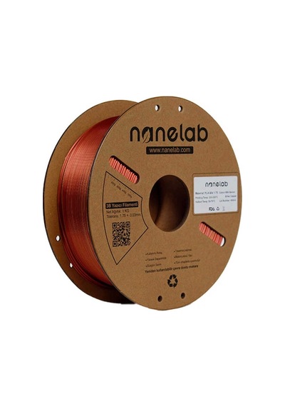 Nanelab Üç Renk Silk Pla Filament - Altın-gümüş-bakır - 1.75mm - 1kg