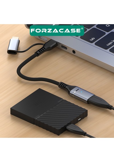 2in1 Type-c Ve Lightning Girişli Usb 3.0 Otg Adaptörü - Fc899