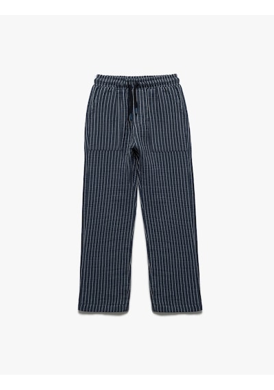 Koton Pamuklu Çizgili Beli Bağcıklı Pantolon Lacivert Çizgili 5skb40134tw Lacivert Çizgili Lacivert Koton Pamuklu Çizgili Beli Bağcıklı Pantolon Lacivert Çizgili 5skb40134tw Lacivert Çizgili Lacivert