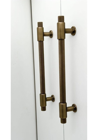 Handles Kulp Mobilya Dolap Mutfak Çekmece Kulpu 158 Mat Antik Sarı 128 Mm 12,8 Cm 5 Adet