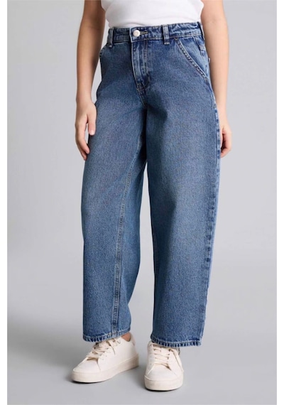 Defacto Baggy Fıt Geniş Paça Jean Pantolon Kız Çocuk G4650a826smnm28 Mavi-nm28
