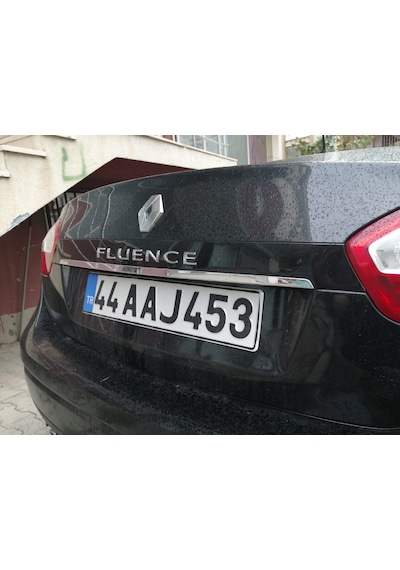 Renault Fluence Krom Bagaj Alt Çıta Plaka Üstü Krom 2010-2016