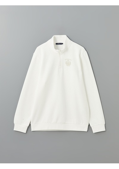 Lcwaıkıkı Classic Beyaz Dik Yaka Uzun Kollu Baskılı Erkek Sweatshirt