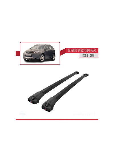 Daewoo Winstorm Maxx 2006-2011 Arası İle Uyumlu Ace-1 Ara Atkı Tavan Barı Siyah