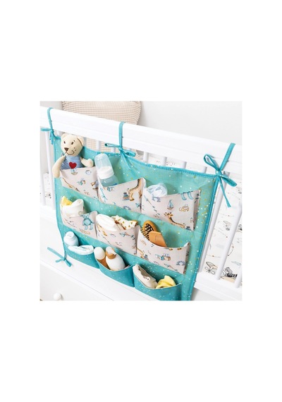Baby 9 Cepli Bağlamalı Beşik Kenarı Düzenleyici Yeşil Çok Renkli - 859260716 Çok Renkli