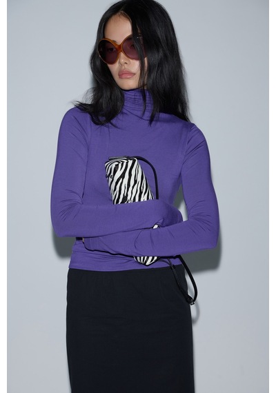 Suud Collection Mor Boğazlı Body