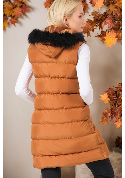 Z6761 Dewberry Bayan Yelek-düz Taba Düz Taba