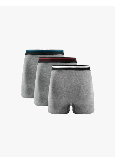 Koton Lastik Detaylı Pamuklu 3'lü Boxer Seti Antrasit Melange 6wlm90043mk Antrasit Melanj Koton Lastik Detaylı Pamuklu 3'lü Boxer Seti Antrasit Melange 6wlm90043mk Antrasit Melanj